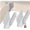 KOTARBAU® - Staffa per travi tipo A, 80 mm, giunti per travi in legno, per costruzione edile esterna, confezione da 10 pezzi