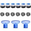 VEGCOO 15 Pezzi Aeratore Rubinetto M16.5, Filtri Rubinetti Lavandino Rompigetto Rubinetto Cucina Plastica, Aeratori per Rubinetto per Bagno (Blu, 16.5)