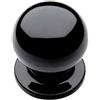AERREGI Set Pomoli Porta Fisso Nero 70 Mm | Maniglia Moderna | Accessorio Per Porte Interne (1)