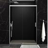 GME Box doccia frontale fisso e scorrevole | Schermo in vetro per doccia 6 mm Anticalcare senza profilo inferiore | Schermo per bagno in alluminio Premium - 115-120 cm - BIANCA