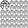 ANBOO 100 pezzi di plastica di cunei di rinforzo per barre di acciaio di diametro 8-12 mm fissaggio verticale rinforzo per lastre di cemento armato, accessorio per cassaforma a clip (15 mm)