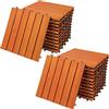 Deuba Casaria Piastrelle Legno Eucalipto 22pz Certificato FSC® Mattonelle 2m² ad Incastro 30x30cm Esterno