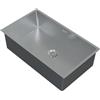 HAGO 24 | Lavello da incasso in acciaio inox 70 x 40 cm | argento | lavello da cucina | scarico | isolamento acustico | protezione dalla condensa | montaggio flessibile | antiruggine |
