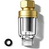 WJUAN Filtri Doccia, Filtro Lavatrice Elemento Filtrante Inossidabile non Necessita Sostituito, Ottone Filtri Acqua Antiossidante, Filtra Ruggine e Polvere Sottile (72×30,7×21,9 mm)