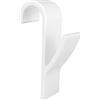 Annyswit 10 Pezzi Ganci per Termoarredo Bagni Ganci Asciugamani Termoarredo Accappatoio Appendini Asciugamani Bagni Bianco Plastica Salvaspazio Radiatore Standard Gancio Scaldasalviette