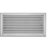 DEMLOU Griglia di Ventilazione in Alluminio - Alette Curve Orientabili - Flusso d'Aria Regolabile - Con Telaio e Rete - Ventilazione Interna ed Esterna - 40 x 20 cm.