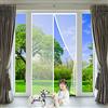 RTOTS Tenda Zanzariera Magnetica Finestra, 85 x 245 cm Zanzariera A Tenda, Adsorbimento Magnetico Pieghevole Totalmente Magnetica, Porte per Balconi Portefinestre Bianco