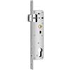 QUSLLIS Serratura da Incasso per Porta Tubolare in Acciaio Inox 85x20mm, Serratura per Cancello Da Giardino, Entrata 85mm Scrocco 20mm, Inserto Serratura per Sinistra/Destra, per Cancelli