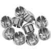 NUOBESTY 10 Pezzi Marchio Del Rubinetto Pulsanti Del Rubinetto Caldo e Freddo Pulsante Segni Caldi e Freddi Etichette Per Maniglie Di Rubinetti Etichetta Fredda Addominali Silver