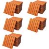 Deuba Casaria Piastrelle Legno Eucalipto 55pz Certificato FSC® Mattonelle 5m² ad Incastro 30x30cm Esterno