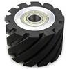 SUCAD 75mm - 200mm Ruote di contatto in gomma seghettate Ruotino per lucidatura a nastro, 75x50mm, 6004 installato 20
