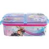Stor Frozen (Disney) | Tupper con 3 Scomparti per Bambini - Contenitore per Alimenti Infantile - Porta merenda - Tupperware Decorato