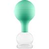 pulox Coppette in vetro con sfera di aspirazione blu, 25 mm
