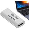 Obesntln Adattatore USB C ad angolo retto, adattatore PD 140 W da tipo C a USB con trasferimento dati a 40 Gbps - Adattatore USB C 4.0 ad angolo retto 8K 60 Hz Adattatore verticale maschio-femmina per telefoni