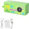 ASHATA Videocamera portachiavi portatile, controllo in tempo reale, video 1080P, 5 filtri, regalo di viaggio, nero (GREEN)