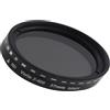 Kivivaka Regolabile Dimming Filtro Fader Nd, Ottica di Vetro per Lente Anello Rotante Controllo della Luce 5x5x3cm Portatile Assicura Ottica