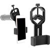 Annadue Staffa per Telefono Cellulare in Plastica Nera per Binocoli, Monocoli, Telescopi Astronomici, Supporto Fotografico per Osservare le Stelle