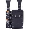 SUPERFINDINGS Borsa da cintura Alchimia medievale con 2 fiale in vetro Sughero in pelle PU retrò pochette cintura porta bottiglia borsa laterale Wizard pochette Waist per costume vichingo