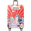 YianBestja Elastico Cover Valigia Copri Copertura per 18-32 Valigia Suitcase Cover (Landmark, XL)