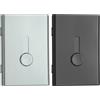PATIKIL 2 Portacarte Da Visita Estrattibili Portatile Grigio/Nero