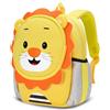 PROTAURI Zainetto Asilo Bambino con Cinturino di Sicurezza, Zaino Bimbo Asilo 1-4 Anni Neoprene, Zaino Asilo Nido Piccolo e Leggero con Fascia Pettorale (Anti‑Smarrito), Giallo Leone