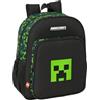 safta MINECRAFT TNT - Zaino scuola per bambini, adattabile al carrello, ideale per bambini in età scolare, comodo e versatile, qualità e resistenza, 32 x 12 x 38 cm, multicolore, M, Casual