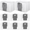 XUNNIU 8 Sacchetti di Polvere Ricambi per Roborock S8+/ S8 Pro Ultra/ S7 MaxV Ultra/ Q5 Pro+/ Q5 Max+/Q7 Max+/ Q8 Max+, Q10 X5+/S5+, Q7 M5+/L5+ Robot Aspirapolvere, Sacchetti di Ricambio da 3L