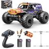 Womaqu Macchina Telecomandata Professionale Brushless 1:14, RC Car 4WD Off-Road 68 km/h con Ammortizzatori a Olio, 2 Batterie 3S LiPo 1200mAh, Macchina Radiocomandata ad Alte Prestazioni per Adulti