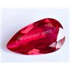 32.35 CT Naturale Sangue Rosso Rubino Pera Certificato Mozambico Splendido Gemma