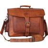 Fatto a mano Nuova Borsa Messenger In Vera Pelle Cuoio Uomo Marrone Grande 15X11X5 Inch