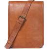Fatto a mano Puro Refined Borsa Capra Pelle Uomo Vintage Nuovo Brown Spalla Migliore Qualità