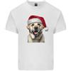 Gildan T-Shirt In Cotone Leggero Con Cappello Di Natale Per Cani Labrador Dorati
