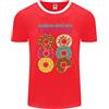 Fruit of the Loom Divertente Donut Controlla Il Mio Pacco Da 5 1/2 Maglietta Ringer Da Uomo FotL