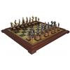 Italfama Mary Stuart Lusso Set di Scacchi Oro Argento Metallo Pezzi 52cm Tavola