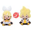 SEGA Raro Kagamine Rin & Len Mega Big Peluche Bambola Set Di 2 Dal Giappone 32cm