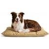 Italian Bed Linen Cuscino per Cani e Gatti - Cuscinone 100x60cm, Made in Italy - Letto per Cane di Taglia Grande, Media e Piccola - Cuccia Materasso Imbottito in Morbida Microfibra Panna