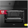 Amica Forno da incasso, 60 cm, 68 l, 4 funzioni del forno, riscaldamento rapido, Steam Clean CoolDoor2, controllo a manovella, pareti laterali goffrate ABE 94110 S, forno da incasso, vetro nero
