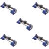 Feriuzymix Set di 5 scalpelli ad angolo fisso per affilatura e affilatura, ad angolo fisso, colore blu