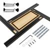Tasofac Stencil di fresatura regolabile da 800 x 800 mm, con 2 clip a G in metallo, dispositivo di fresatura e router Jig, guida di fresatura regolabile per fresatrice verticale, lavorazione del legno, per