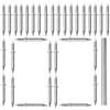 Generico Nuovo doppio testa gonfie filo gonfie senza saldatura non marcatura, gonfie con strumenti di fissaggio maniche, finitura professionale per armadi e mobili(100 Pcs)