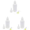 Feriuzymix Set di 3 applicatori per bottiglie di colla con punta ad ago piccolo con coperchio per fai da te e quilling