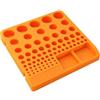 FABULETTA ER - Contenitore per pinze di serraggio per macchine utensili CNC, con 60 scomparti, ER25 ER32, in robusta plastica PP, arancione, impilabile, per officina 5S (pinza a 80 fori)