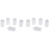Feriuzymix 2 set di 5 filtri in plastica per carburante, per motosega, soffiatore, motore, bianco