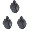 Feriuzymix Set di 3 scalpelli ad angolo di precisione per inquadrare la lavorazione del legno, cerniere per porte da incasso, colore nero, 30 x 78 mm