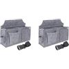 Feriuzymix 2 Set Cintura Portautensili Carpenter Tool Belt per Tecnico Edilizia Elettricista Grigio L