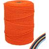 FORBELL Filato macramè, 3 mm x 300 m, filato di cotone premium, per fai da te (arancione, 3 mm x 300 m)