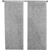 emmevi Tende Casa Finestre Porte Interno Coppia 2pz Tessuto Semitrasparente Elegante Moderna 60x240 Grigio