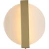KXKLGWHN Lampada da parete in ferro battuto in stile nordico, applique da parete rotonde creative con paralume in acrilico, applique da parete calda a LED, decorazione da studio camera da letto Wallla