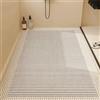 Surwin Tappetino Doccia Antiscivolo 90x120cm, Tappeto Doccia Antiscivolo | Tappetino da Bagno Luffa | PVC Morbido con Scarico Asciugatura Rapida | Vasca Bagno -Linea