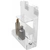 AGPLEX Porta shampoo doccia da appendere in vetro acrilico, porta sapone per doccia robusto e rapido da installare, porta bagnoschiuma monoblocco - (spessore Box 16-25mm) - Made in Italy